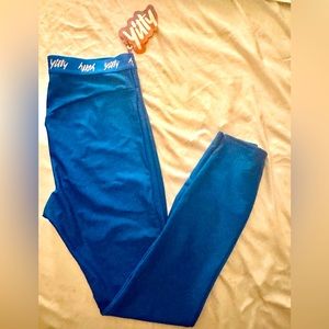 NWT. Yitty x Fabletics smoothing high waist leggings. Royal blue. Size L.